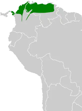 Description de l'image Icterus auricapillus map.svg.