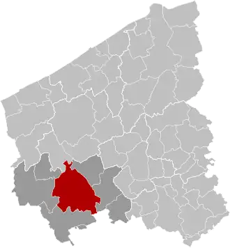 Localisation de Ypres