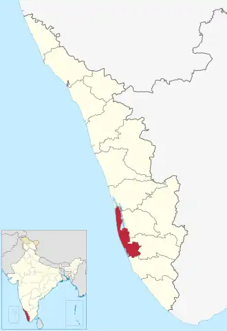 Localisation de District d'Alappuzha