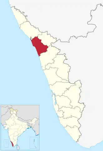 Localisation de District de Calicut
