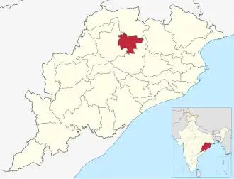 Localisation de District de Debagarh