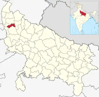 Localisation de District de Hapurबुलन्दशहर ज़िला