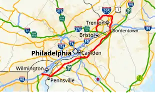 Image illustrative de l’article Interstate 295 (Delaware-New Jersey-Pennsylvanie)