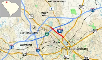 Image illustrative de l’article Interstate 585