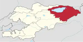 Localisation de Province d'Yssyk-Köl