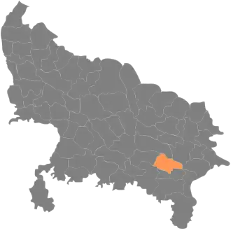 Localisation de District de Jaunpur जौनपुर ज़िला