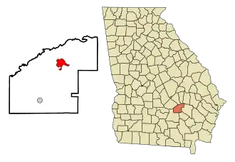 Localisation de Hazlehurst