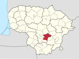 Localisation de Municipalité du district de Kaišiadorys
