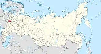 Localisation de Oblast de Kalouga