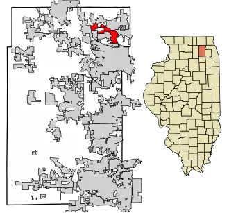 Localisation de West Dundee
