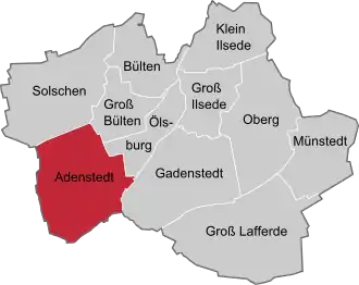 Localisation de Adenstedt