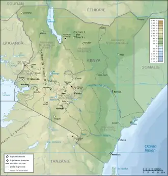 carte : Géographie du Kenya