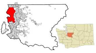 Localisation de Seattle