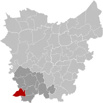 Localisation de Kluisbergen