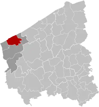 Localisation de Coxyde