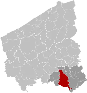 Localisation de Courtrai