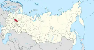 Localisation de Oblast de Kostroma