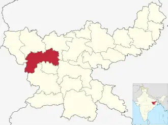 Localisation de District de Latehar