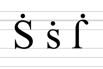 Image illustrative de l’article Ṡ