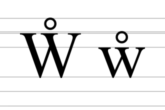 Image illustrative de l’article W̊