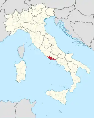 Localisation de Province de Latina