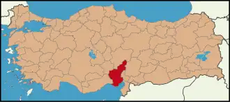 Localisation de Adana (province)