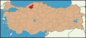 Localisation de Karabük (province)