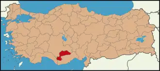 Localisation de Karaman (province)