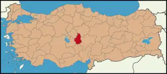 Localisation de Nevşehir (province)