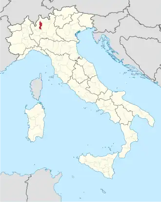 Localisation de Province de Lecco