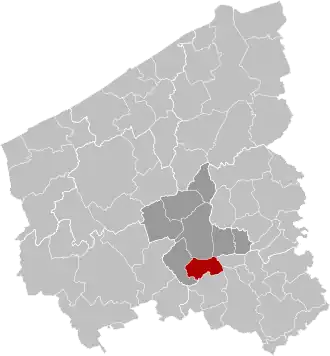 Localisation de Ledeghem