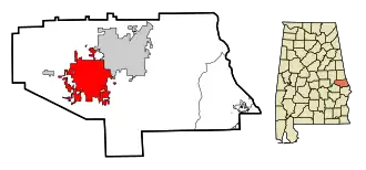 Localisation de Auburn