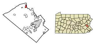 Localisation de Slatington