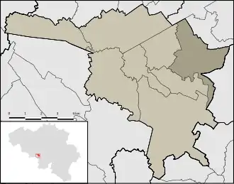 Localisation de Leval-Trahegnies