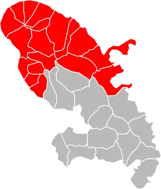 Localisation de Communauté d'Agglomérationdu Pays Nord Martinique