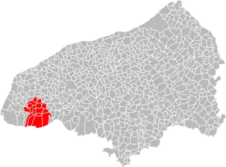Localisation de Communauté de communes Caux Estuaire