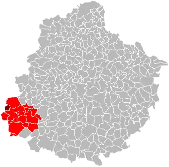 Localisation de Communauté de communes du Pays Sabolien