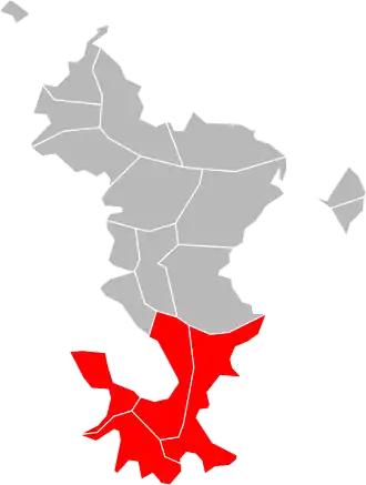 Localisation de Communauté de communes du Sud