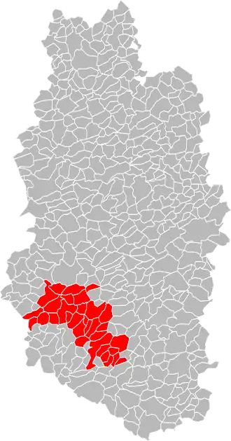 Localisation de Communauté d'agglomérationBar-le-Duc Sud Meuse