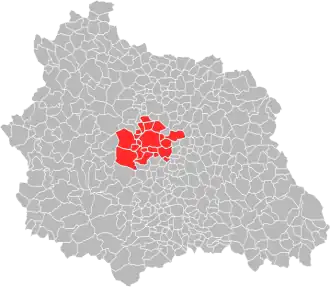 Localisation de Clermont Auvergne Métropole