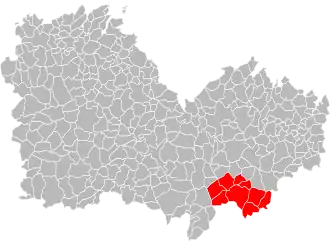 Localisation de Communauté de communes Hardouinais Mené