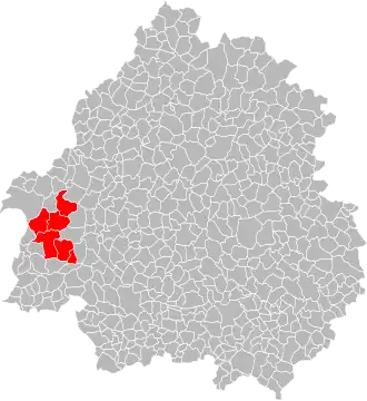 Localisation de Communauté de communes Isle et Double