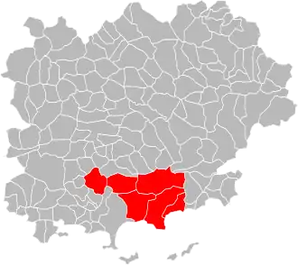 Localisation de Communauté de Communes Méditerranée Porte des Maures