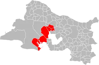 Localisation de Syndicat d'agglomération nouvelle Ouest Provence