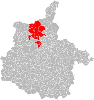 Localisation de Communauté de communes Portes de France