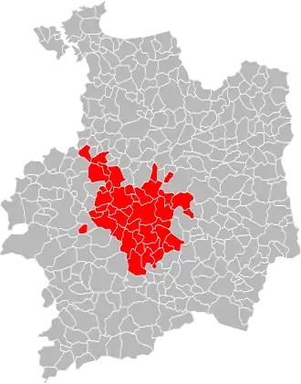 Localisation de Rennes Métropole