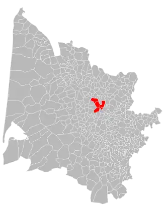 Localisation de Communauté de communes duSud-Libournais