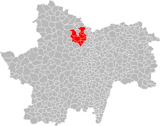 Localisation de Communauté de communes autour du Couchois