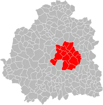 Localisation de Châteauroux Métropole