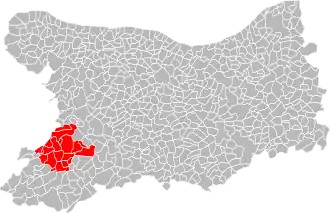 Localisation de Communauté de communes de Bény-Bocage